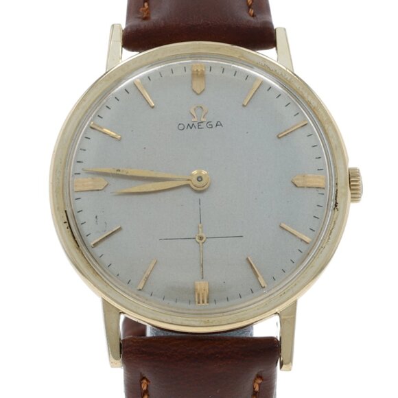 Yellow Gold Omega 1960s Men's Watch 14715 - 14k Vintage
